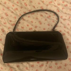 Vintage 50s Theodor California pat and leather clutch/handbag